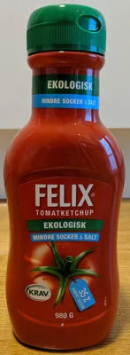Felix Tomatoketchup ekologisk mindre socker & salt (980 g)